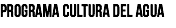 Programa Cultura del agua